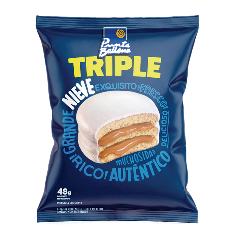 Alfajor Punta Ballena Triple Nieve 48 G