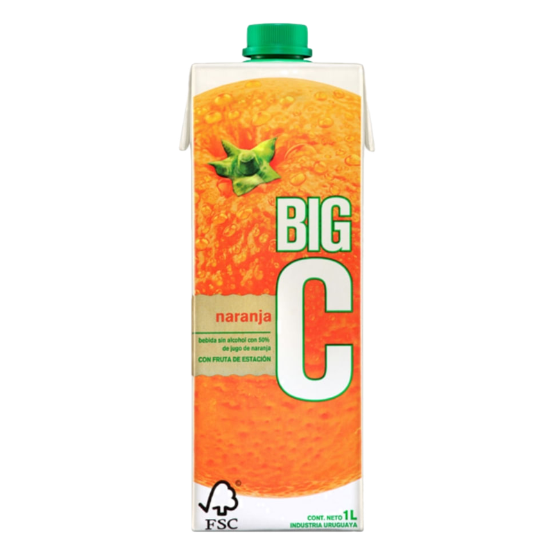 Jugo Big C Sabor Naranja 1 L