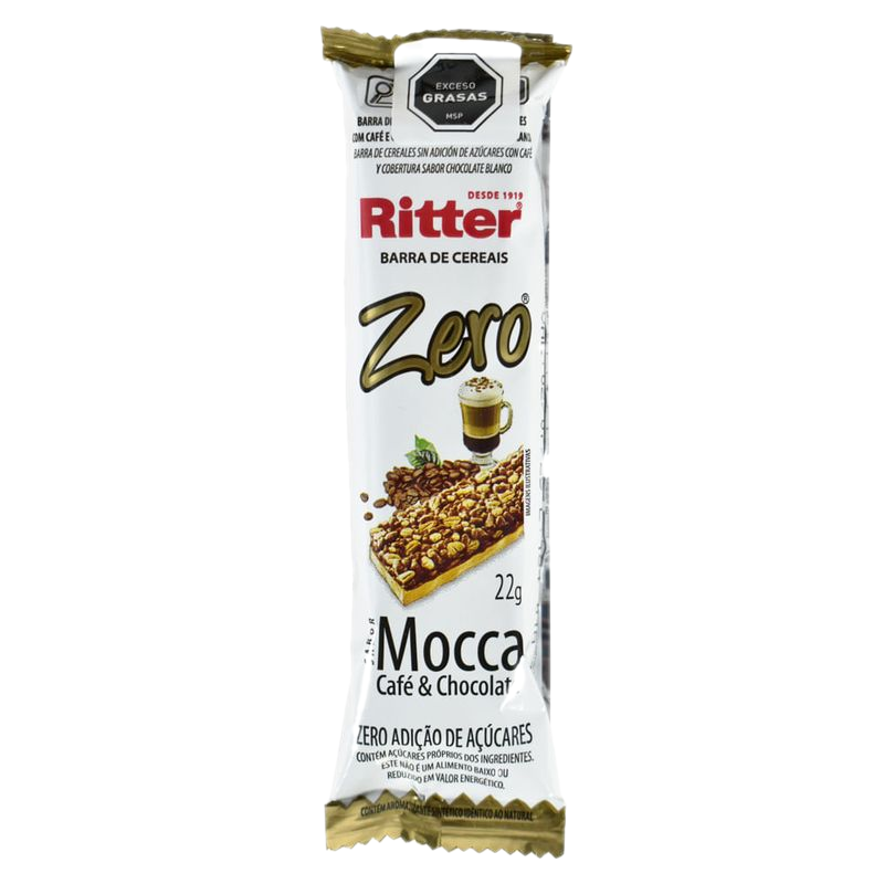 Barrita Cereal Ritter Sin Azúcar Café Chocolate Blanco 22 G