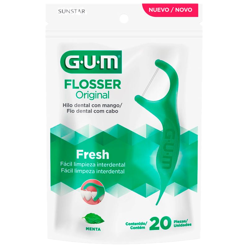 Hilo Dental Flossers Sabor Menta 20 Unidades