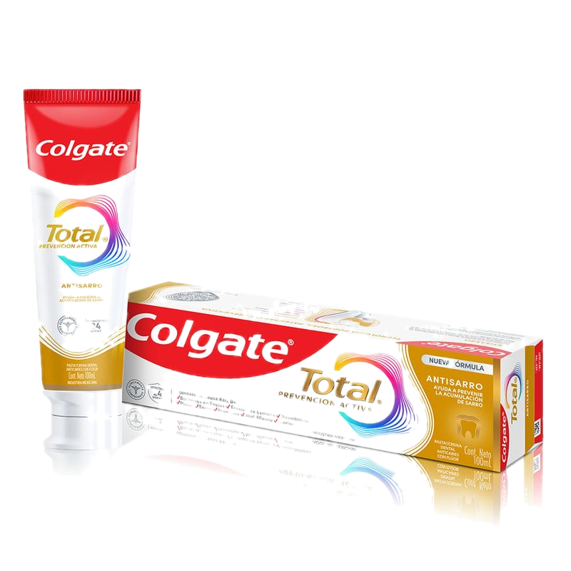 Pasta Dental Colgate Total Antisarro Con Flúor 100 Ml