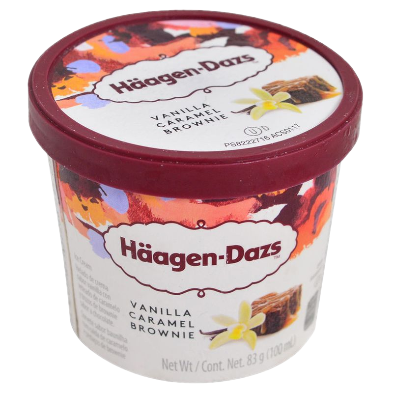 Helado Häagen-dazs Vainilla Caramelo Brownie Vaso 100 Ml