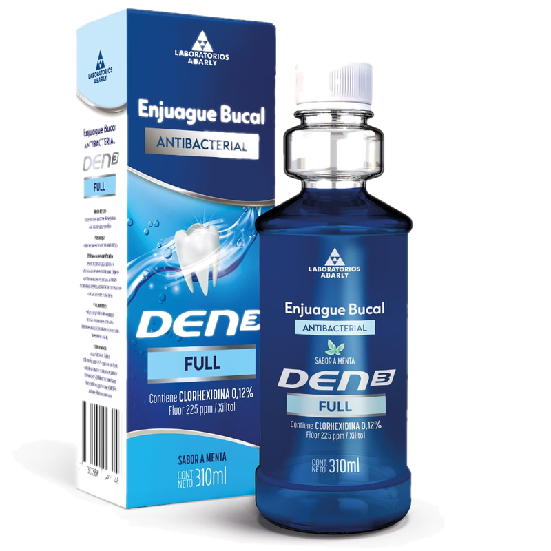 Enjuague Bucal Den3 Full Antibacterial 310 Ml