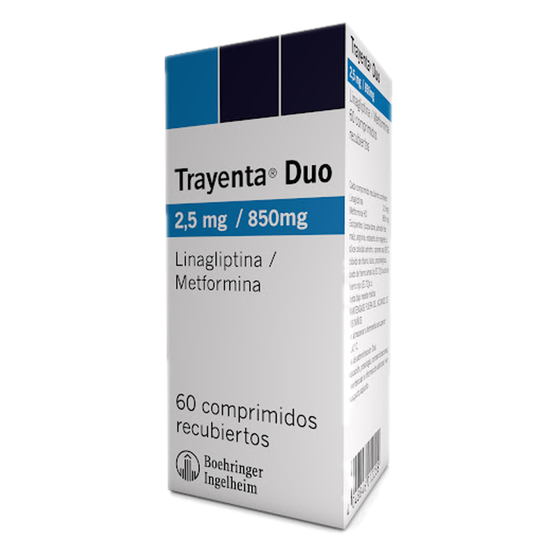 Trayenta Duo 2,5 / 850 Mg X 60 Comprimidos
