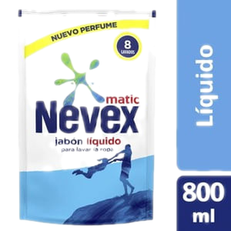Jabon Liquido Nevex Remueve Manchas Doy Pack 800cc