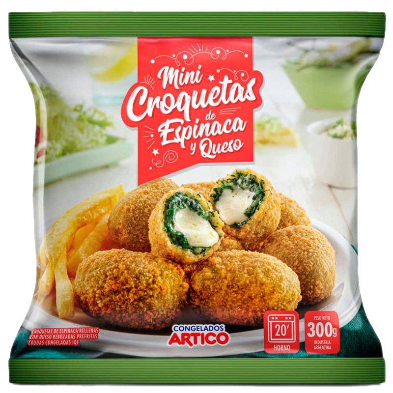 Mini Croquetas Espinaca Y Queso Ártico 300 G