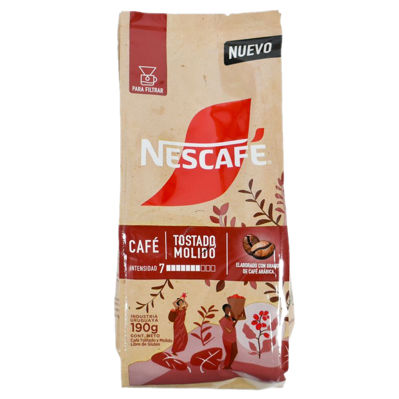 Café Nescafé Tostado Molido Puro 190 G