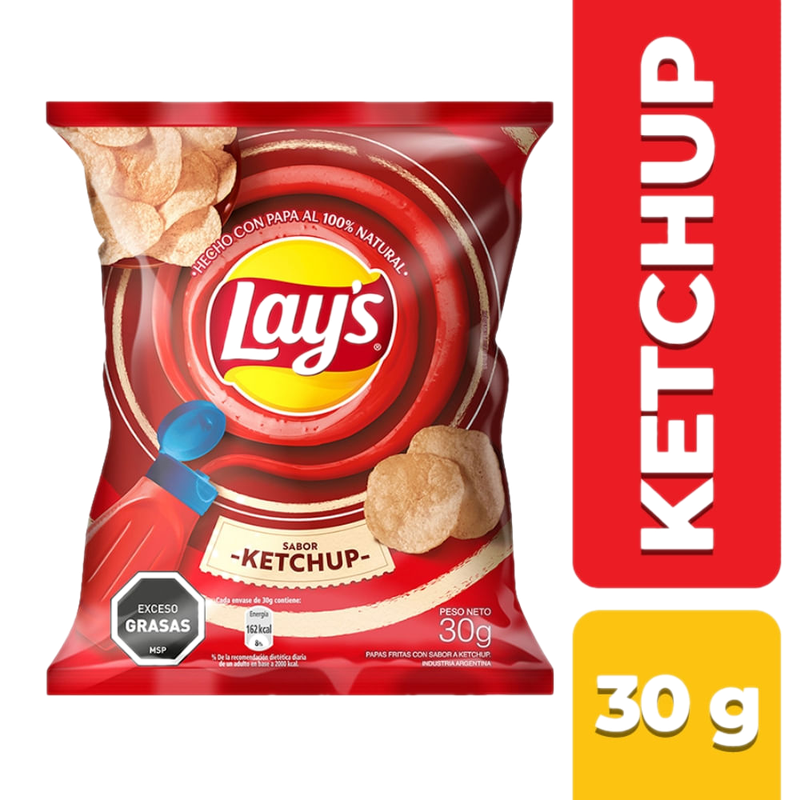 Papas Fritas Lays Ketchup 30 G