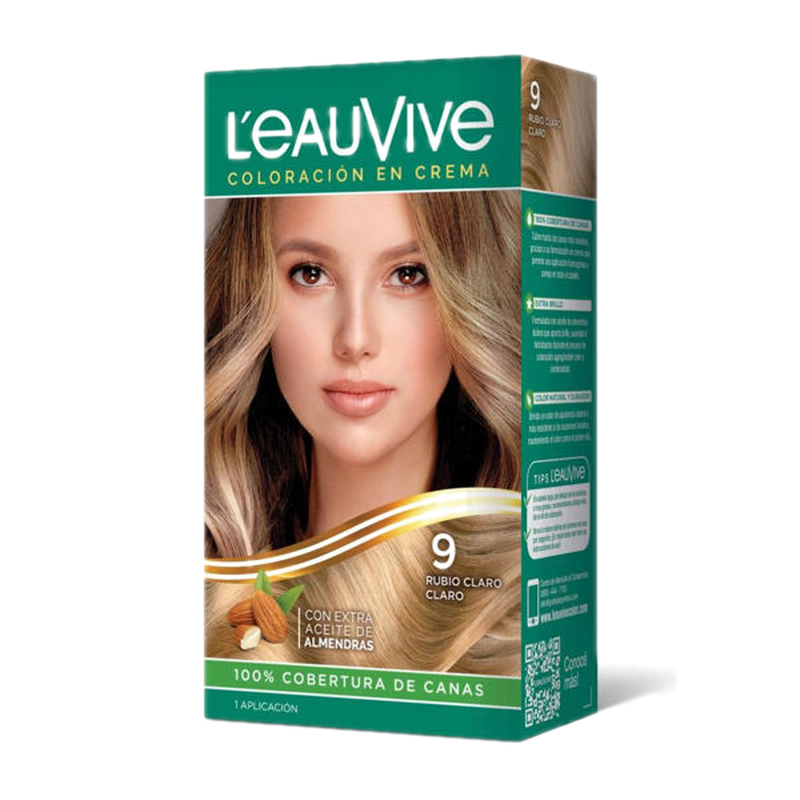 Leau Vive Tinta Kit Nº 9 Rubio Claro Claro