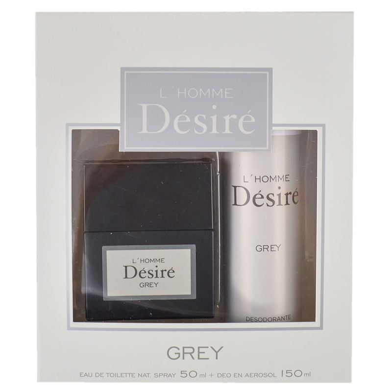 Estuche Desire Grey Homme Edt + Desodorante