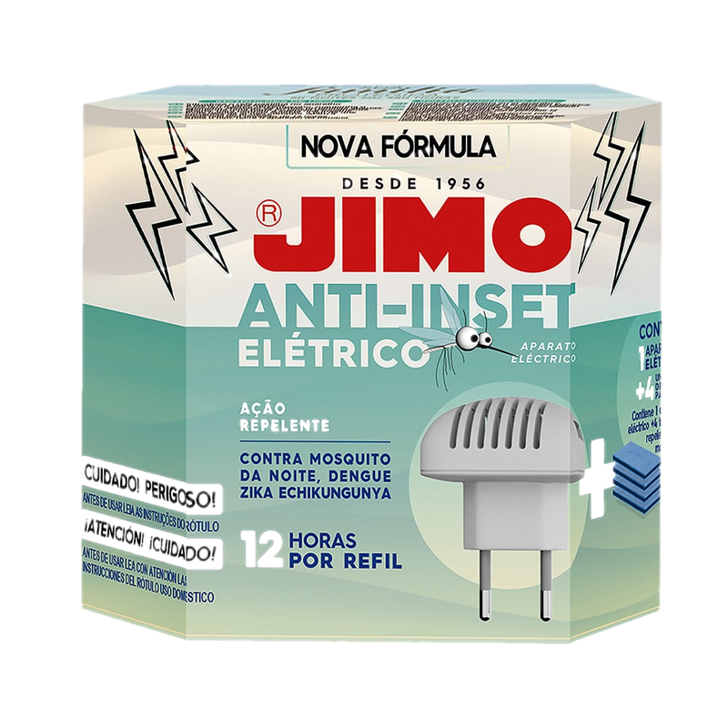 Aparato Insecticida Jimo Contra Mosquitos + Tabletas 4 Unidades