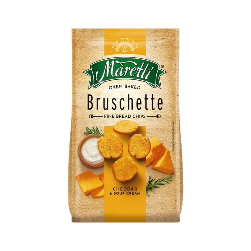 Tostadas Maretti Mini Bruschette Cheddar 70 G