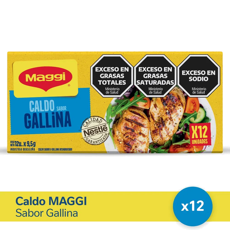 Caldo Maggi Gallina 12 Cubos 114 G