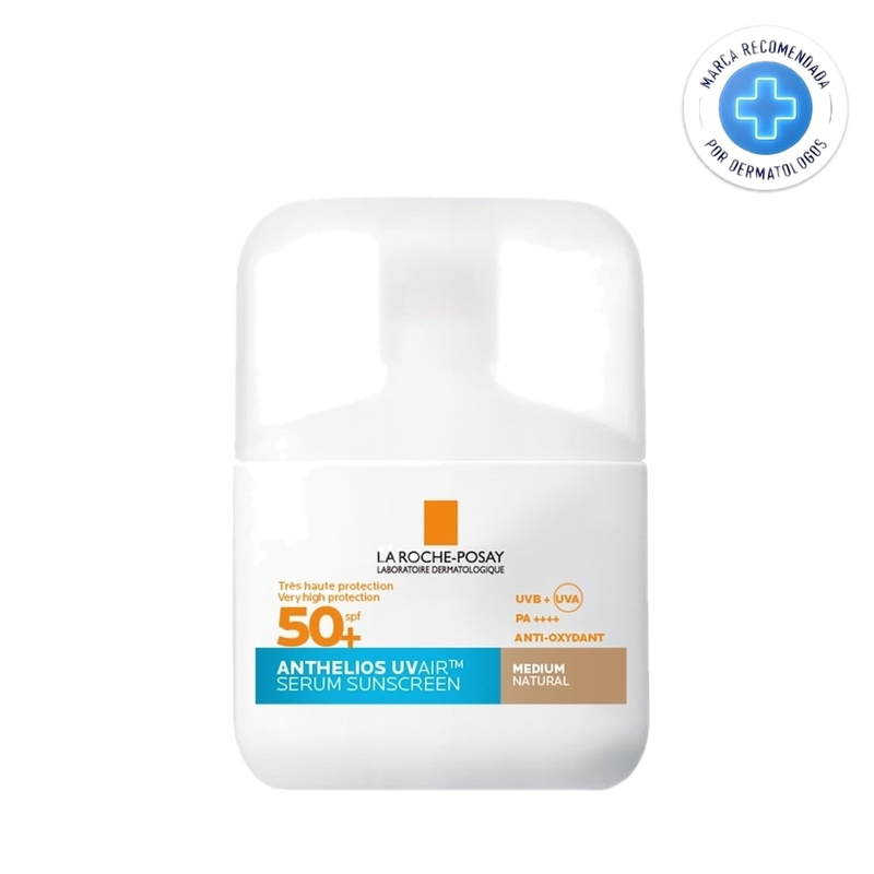 Protector Solar En Sérum La Roche Posay Anthelios Uvair Fps50+ Tono Medio 50 Ml