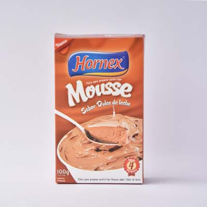 Mousse Hornex Dulce De Leche 100 G.4p