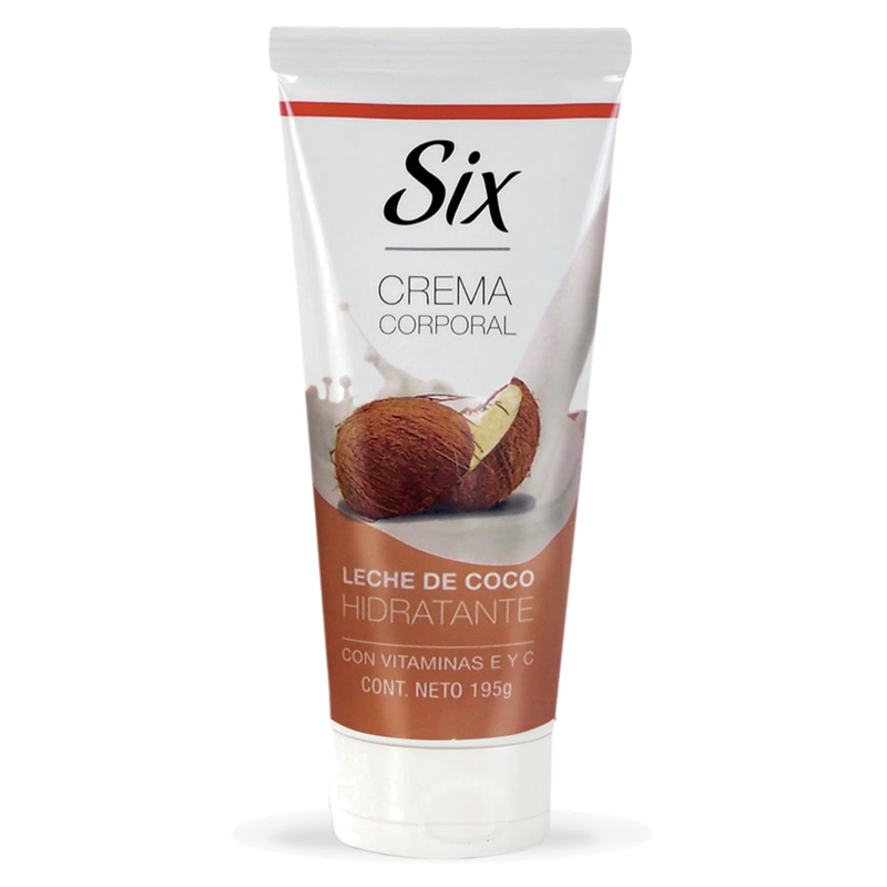 Crema Six Corporal Leche De Coco 195 G