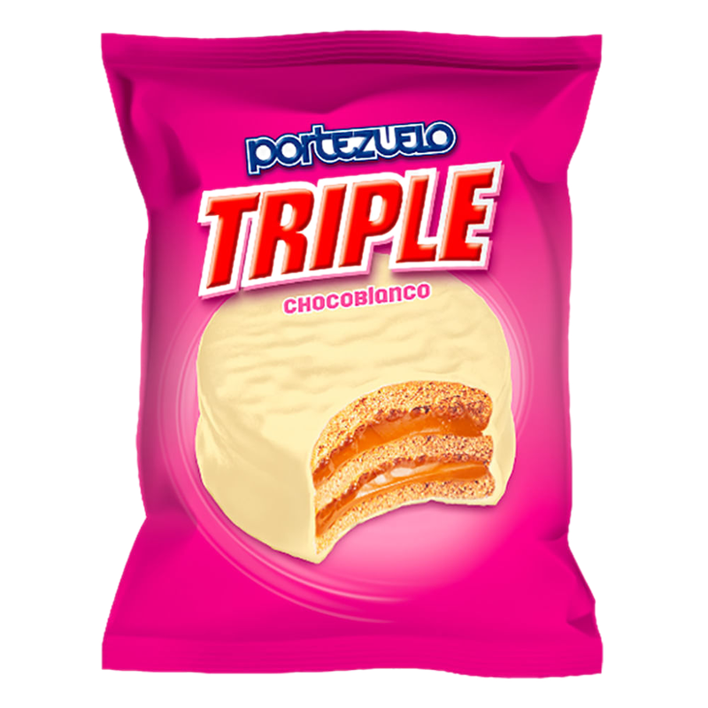 Alfajor Portezuelo Triple Chocolate Blanco 60 G