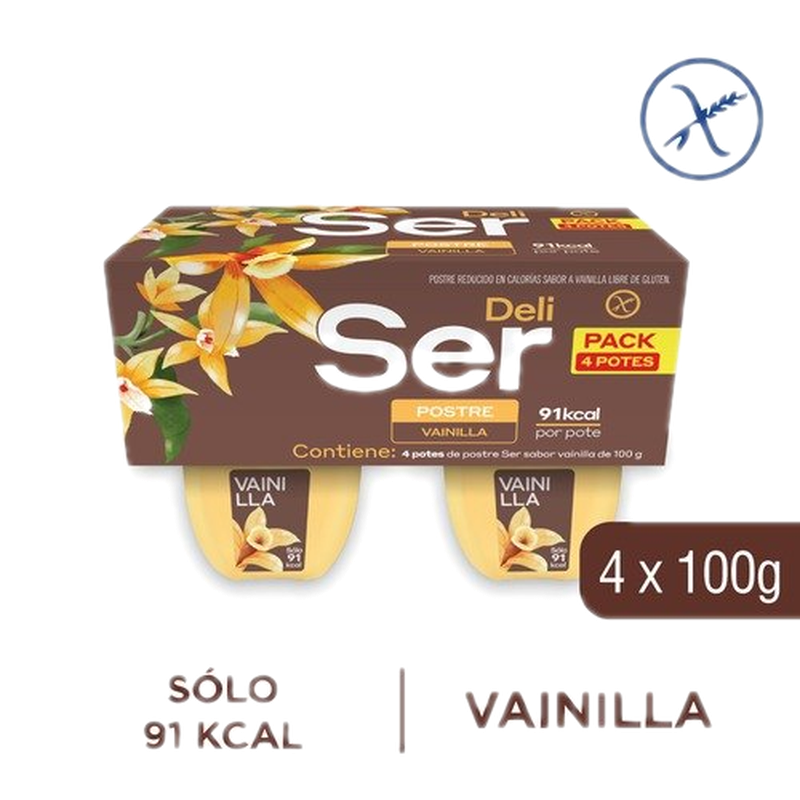 Postre Ser 4 Unidades Vainilla