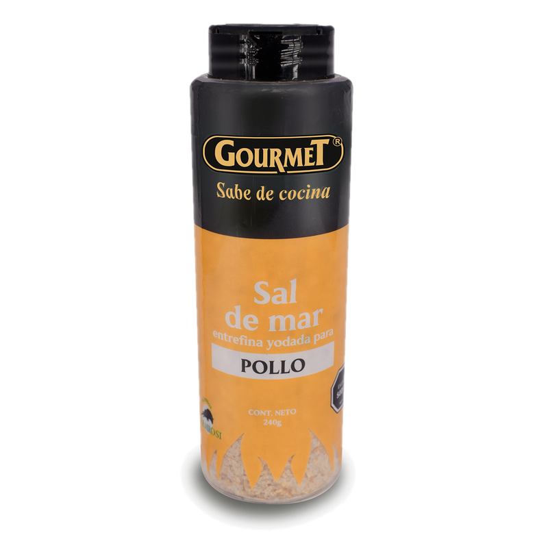 Sal De Mar Entrefina Yodada Para Pollo Gourmet 240 G
