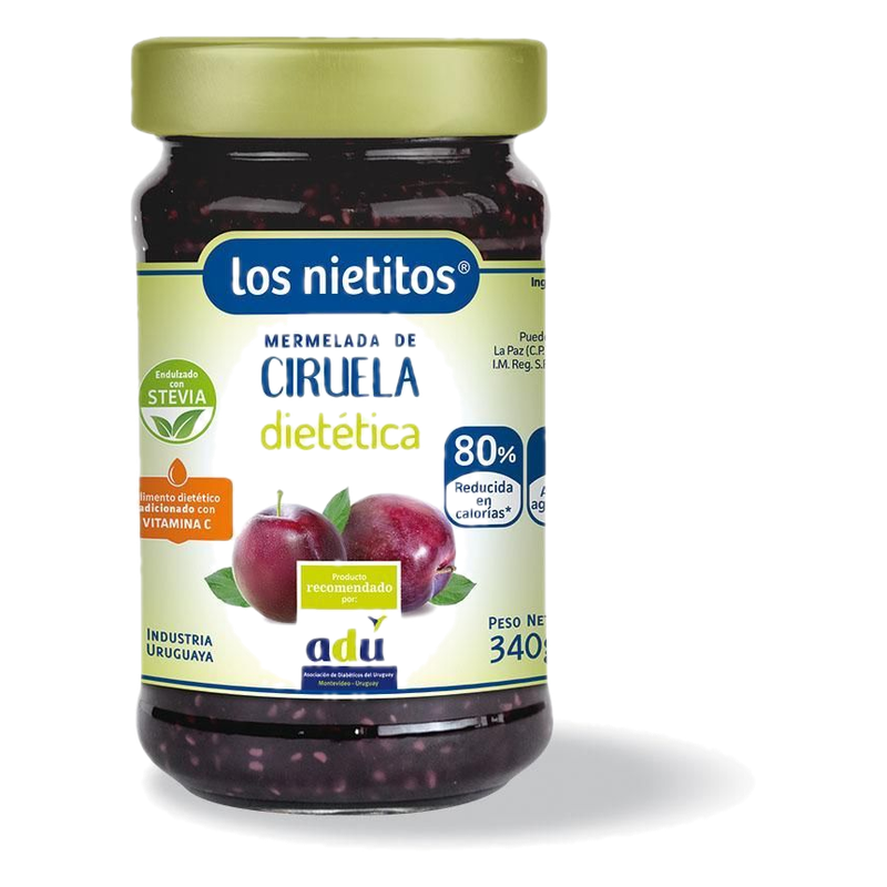 Mermelada Dietética Los Nietitos Sabor Ciruela 340 G