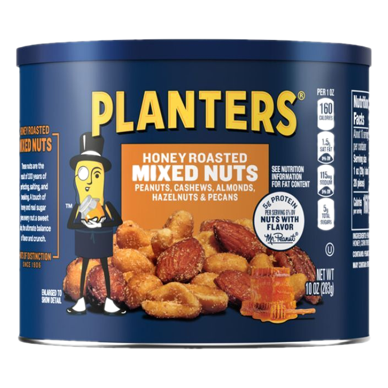 Nueces Mixtas Honey Roasted Planters 283 G