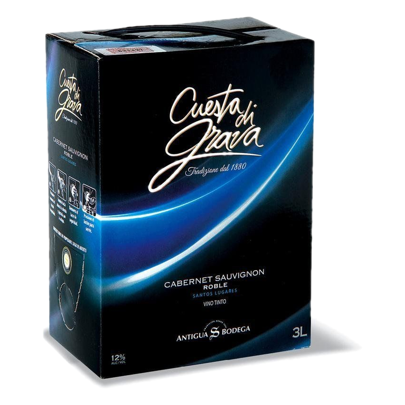 Vino Cuesta Di Grava Roble Tinto Cabernet Sauvignon 3 L