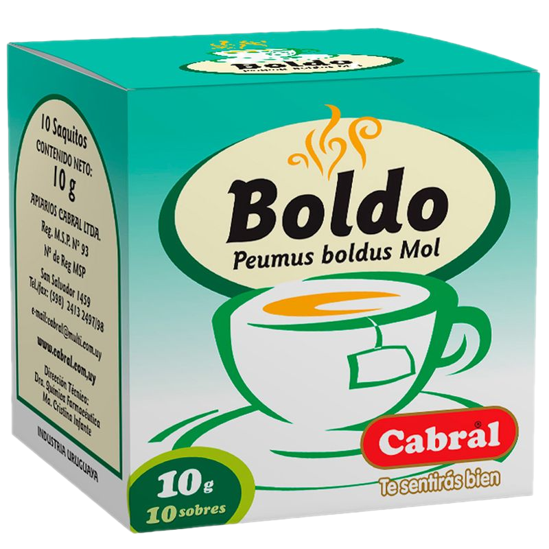 Té Cabral Boldo 10 Unidades