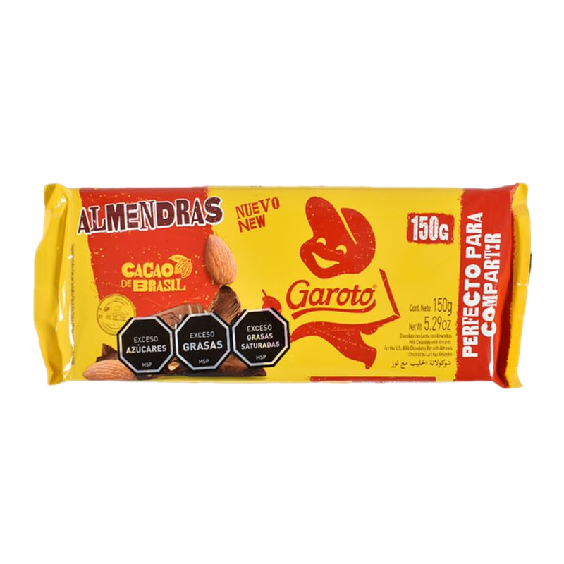Chocolate Garoto Almendras 150 G