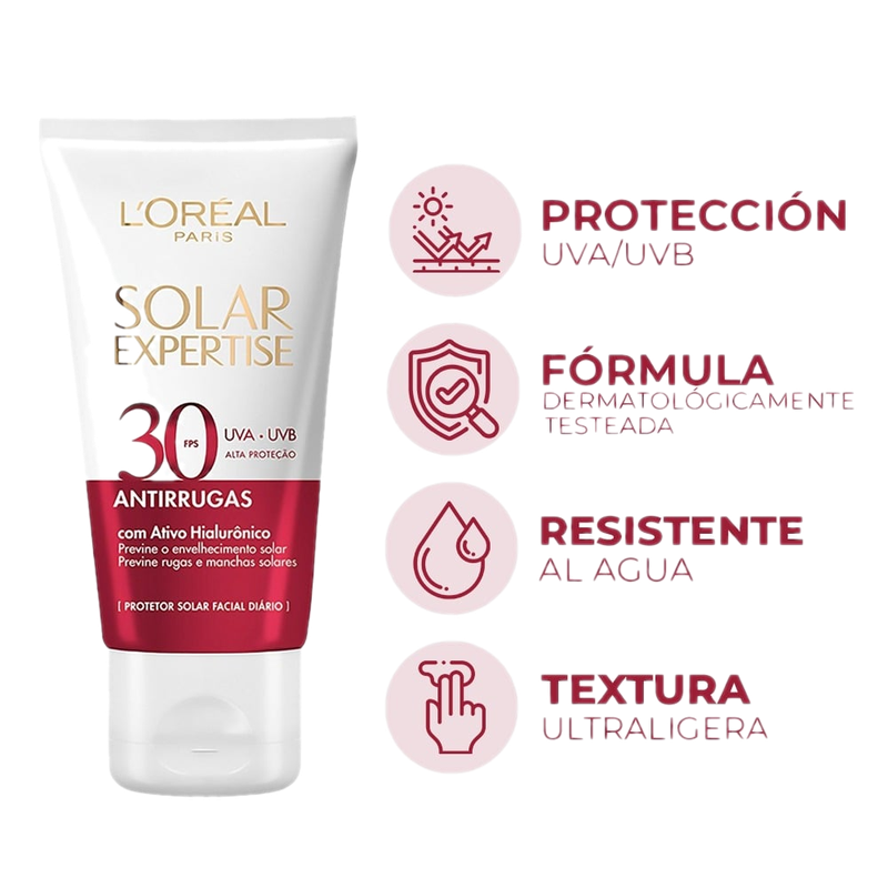 Protector Solar Facial Solar Expertise Antirrugas Fps30 40 G