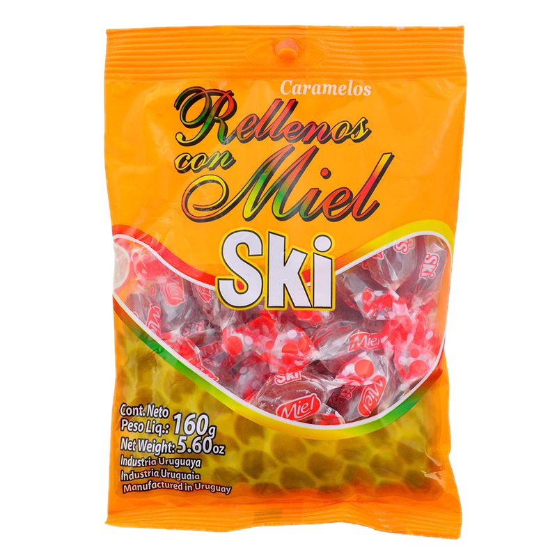 Caramelos Rellenos Con Miel Ski 160 G