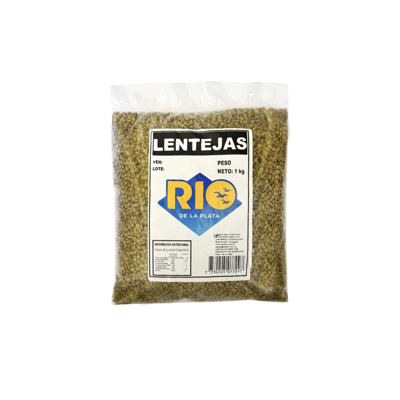 Lentejas Rio De La Plata 1 Kg (calibre 5)