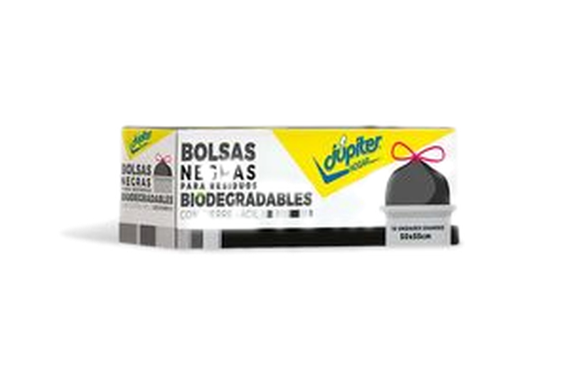 Bolsa De Residuos Júpiter 50 X 55 Cm Negra 10 Unidades