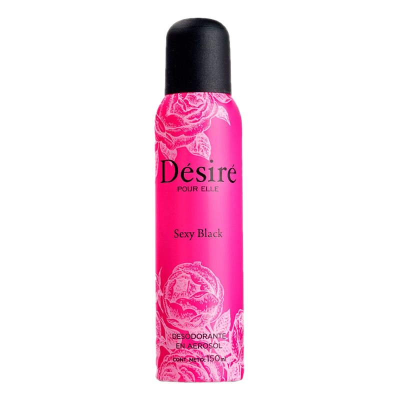 Desodorante Desire Sexy Black Aerosol 150 Ml