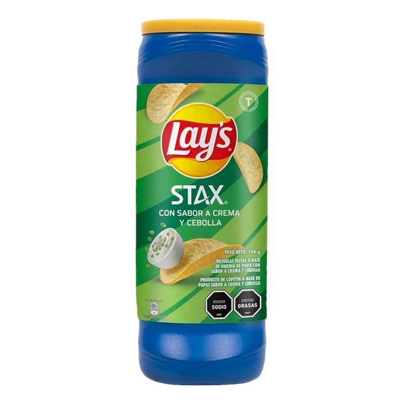Papas Lay's Stax Crema Y Cebolla 163 G