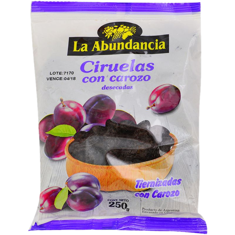 Ciruela Con Carozo La Abundancia 250 G