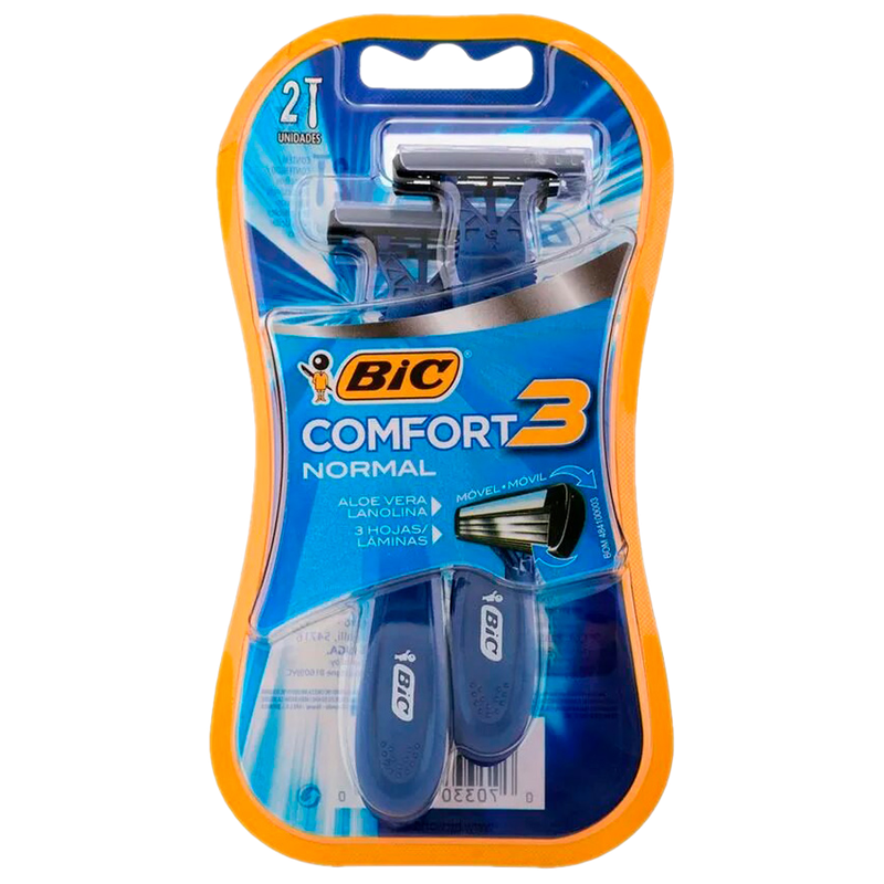 Afeitadora Bic Confort 3 Normal 2 Unidades