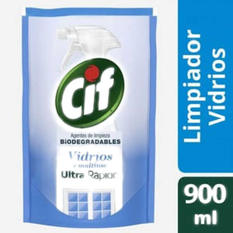 Limpiavidrios Cif Doy Pack 900 Ml Biodegradable