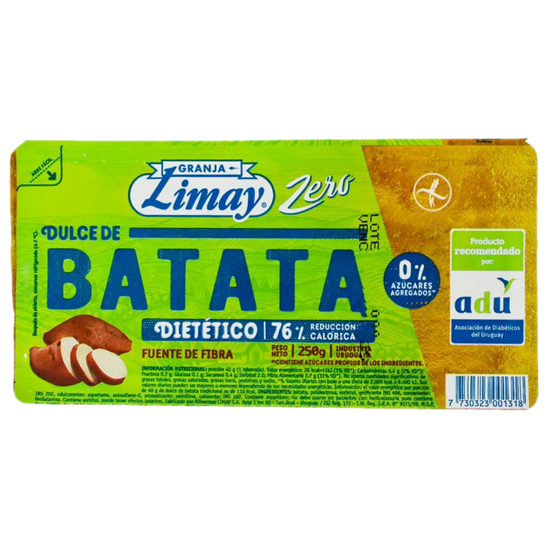 Dulce Batata Limay Dietético 250 G