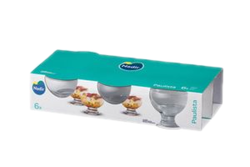 Set 6 Copas Para Postre Nadir 220 Ml