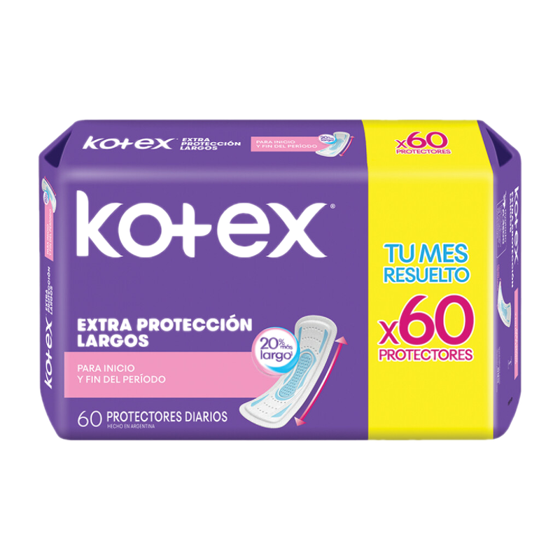 Protectores Diarios Kotex Largos 60