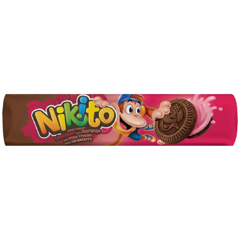 Galleta Nikito Rellena Chocolate Y Frutilla 120 G