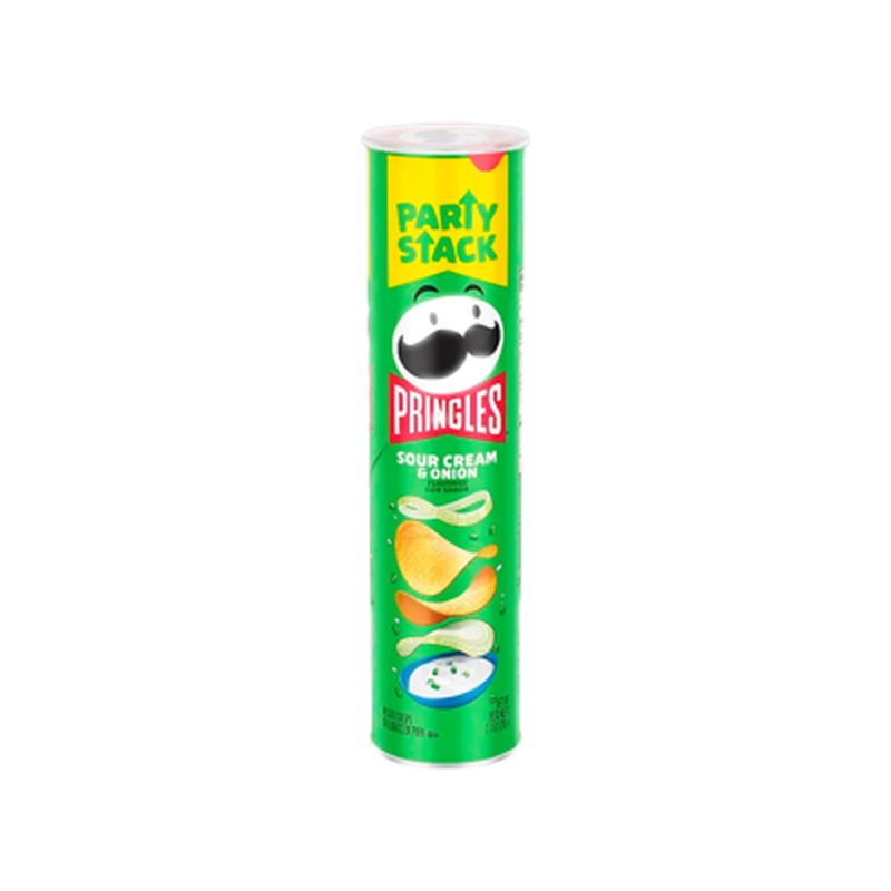 Papas Fritas Pringles Sabor Sour Cream & Onion Mega Can 203 G