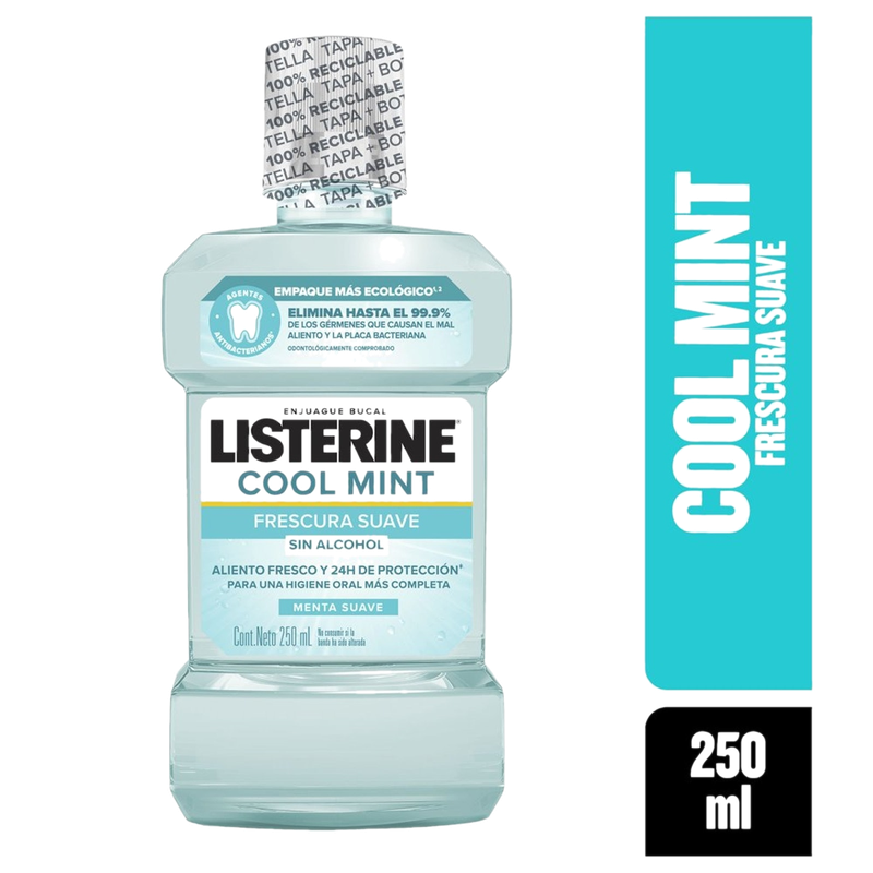 Enjuague Bucal Listerine Cool Mint Zero 250 Ml