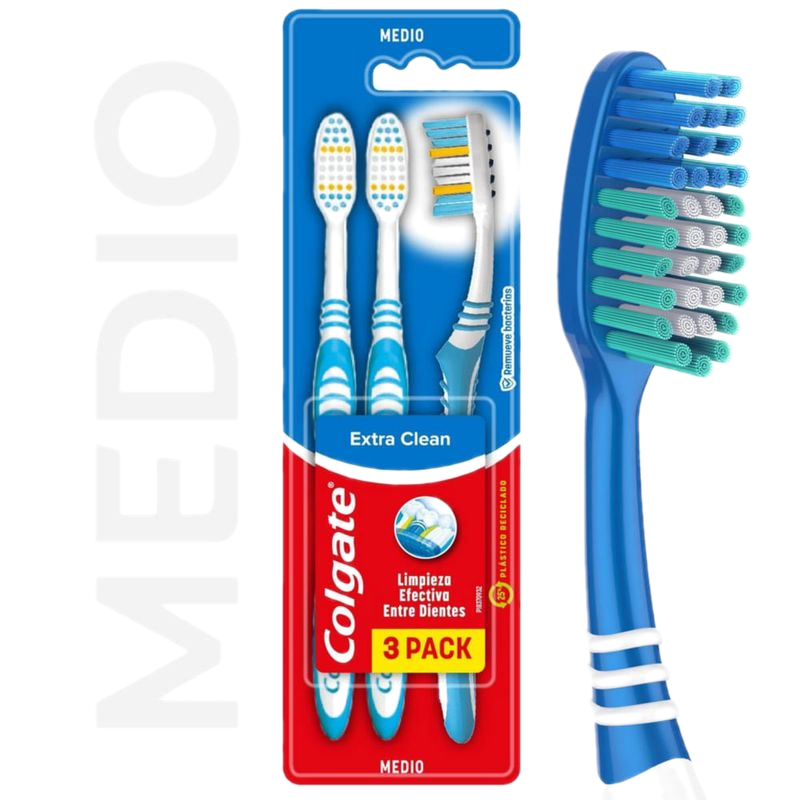 Pack 3x2 Cepillo Dental Colgate Extra Clean