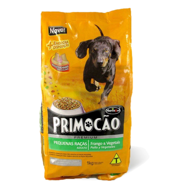 Alimento Para Perros Premium Adulto Raza Pequeña Sabor Pollo Y Vegetales Primocao 1 Kg