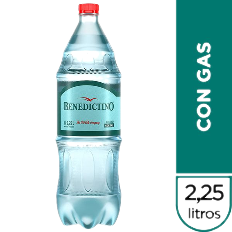 Agua Benedictino Con Gas 2.25 L