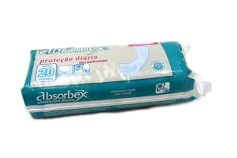 Protectores Diarios Absorbex Sin Perfume 20 Unidades
