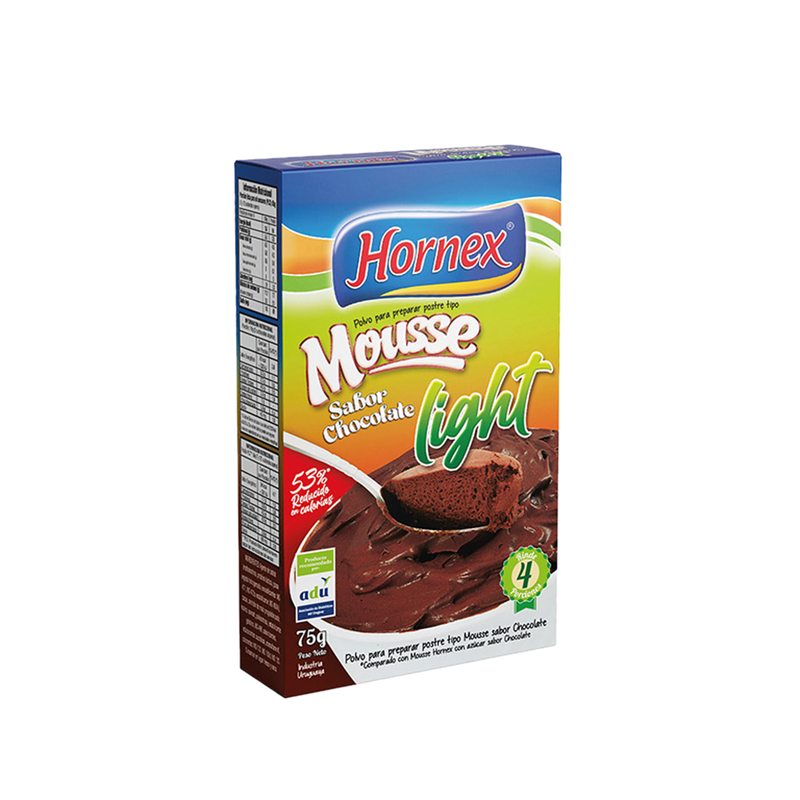 Mousse Hornex Chocolate Ligth 75 G