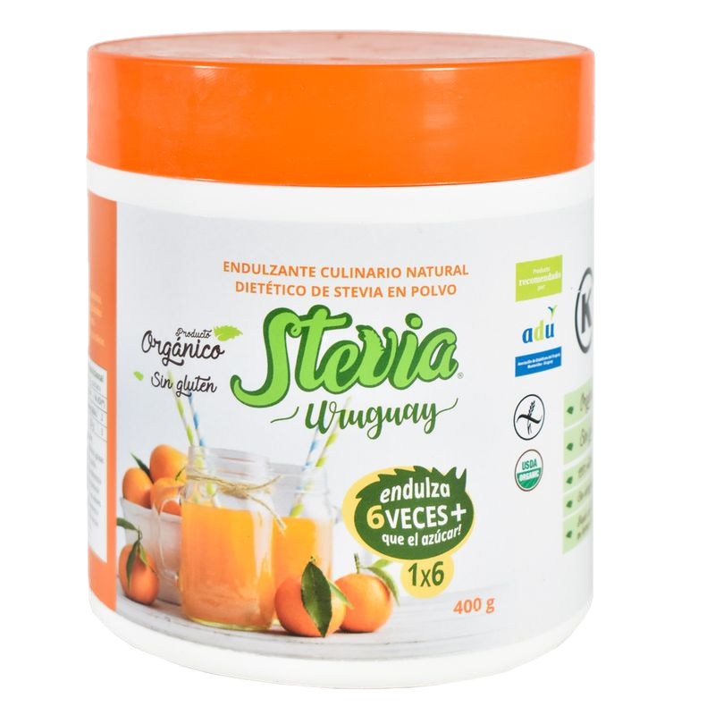 Endulzante Stevia Uruguay Organic Polvo 1 A 6 400 G