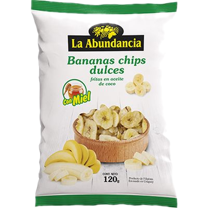 Chips De Banana La Abundancia Con Miel 120 G